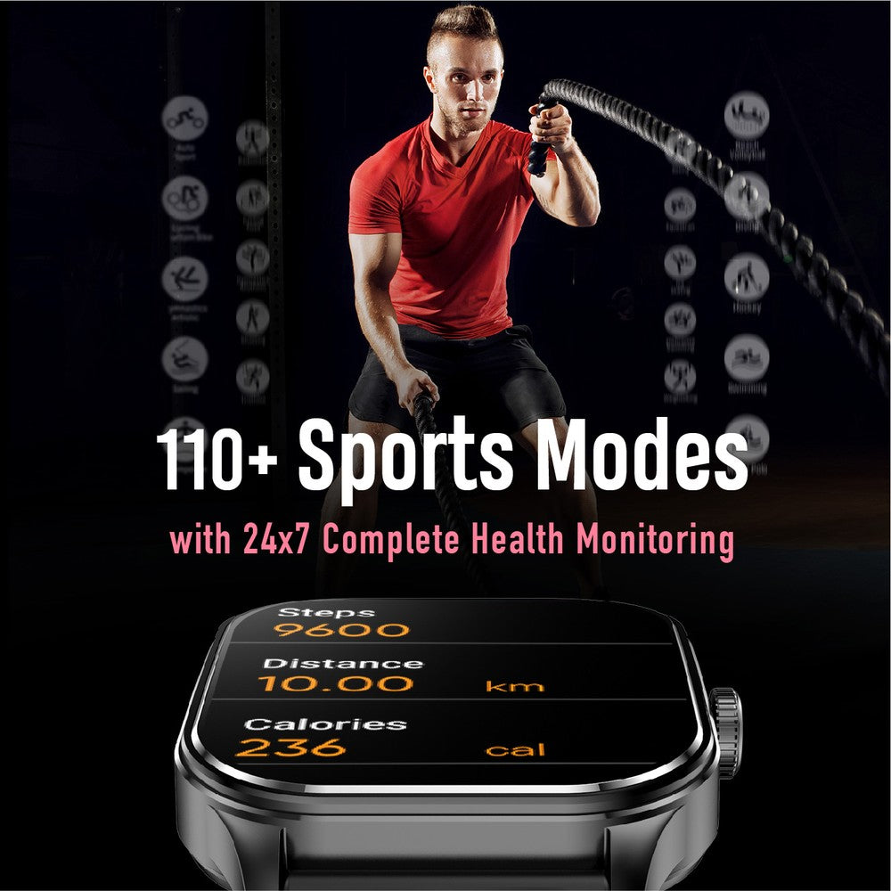 Fastrack Reflex Power|Màn hình cong Super AMOLED 1,96"|Gọi BT SingleSync|Độ phân giải pixel 410 x 502|IP68 WR - BẢO HÀNH 12 THÁNG 1 ĐỔI 1