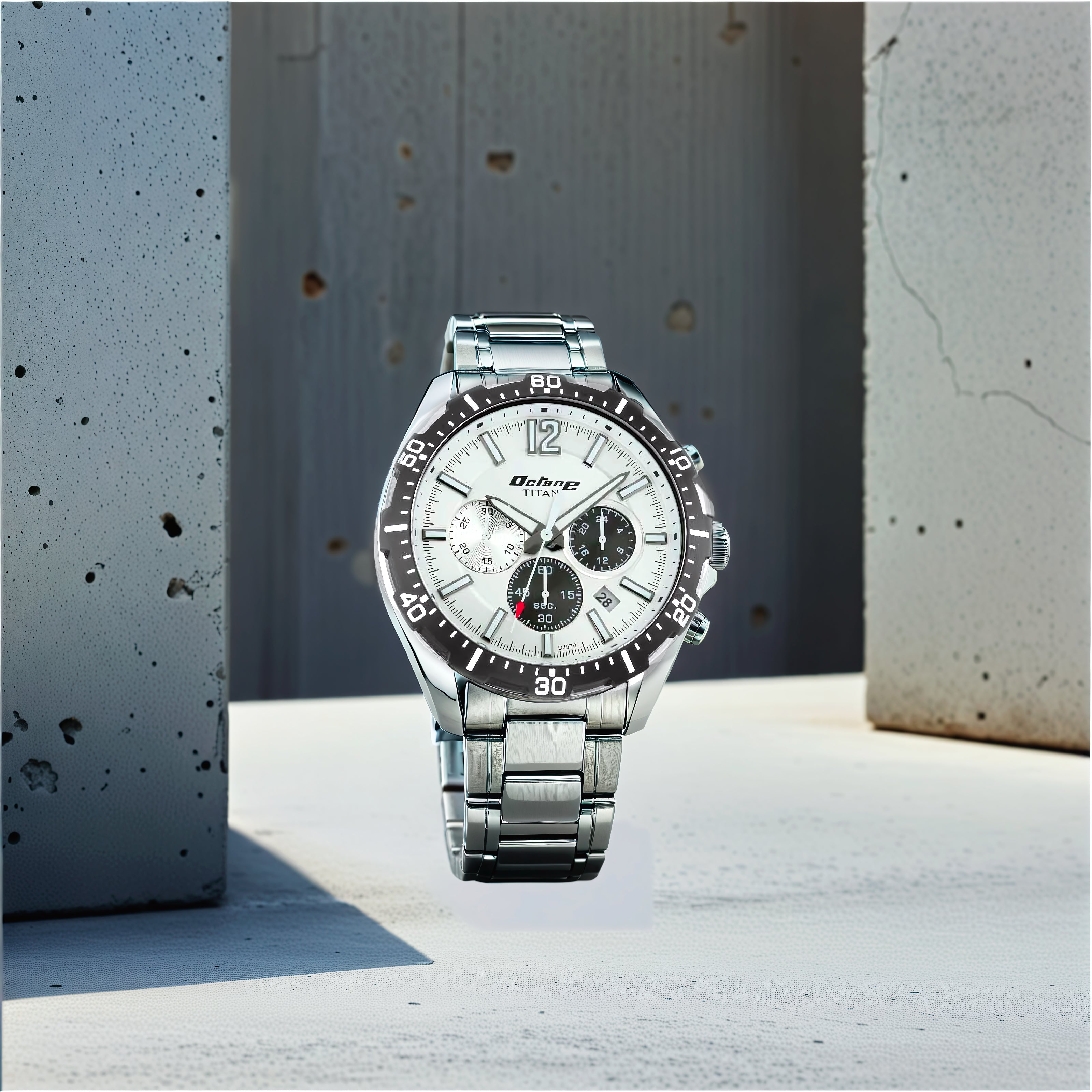 Titan Quartz Chronograph Silver Dial Stainless Steel Strap Watch for M Titan Vietnam