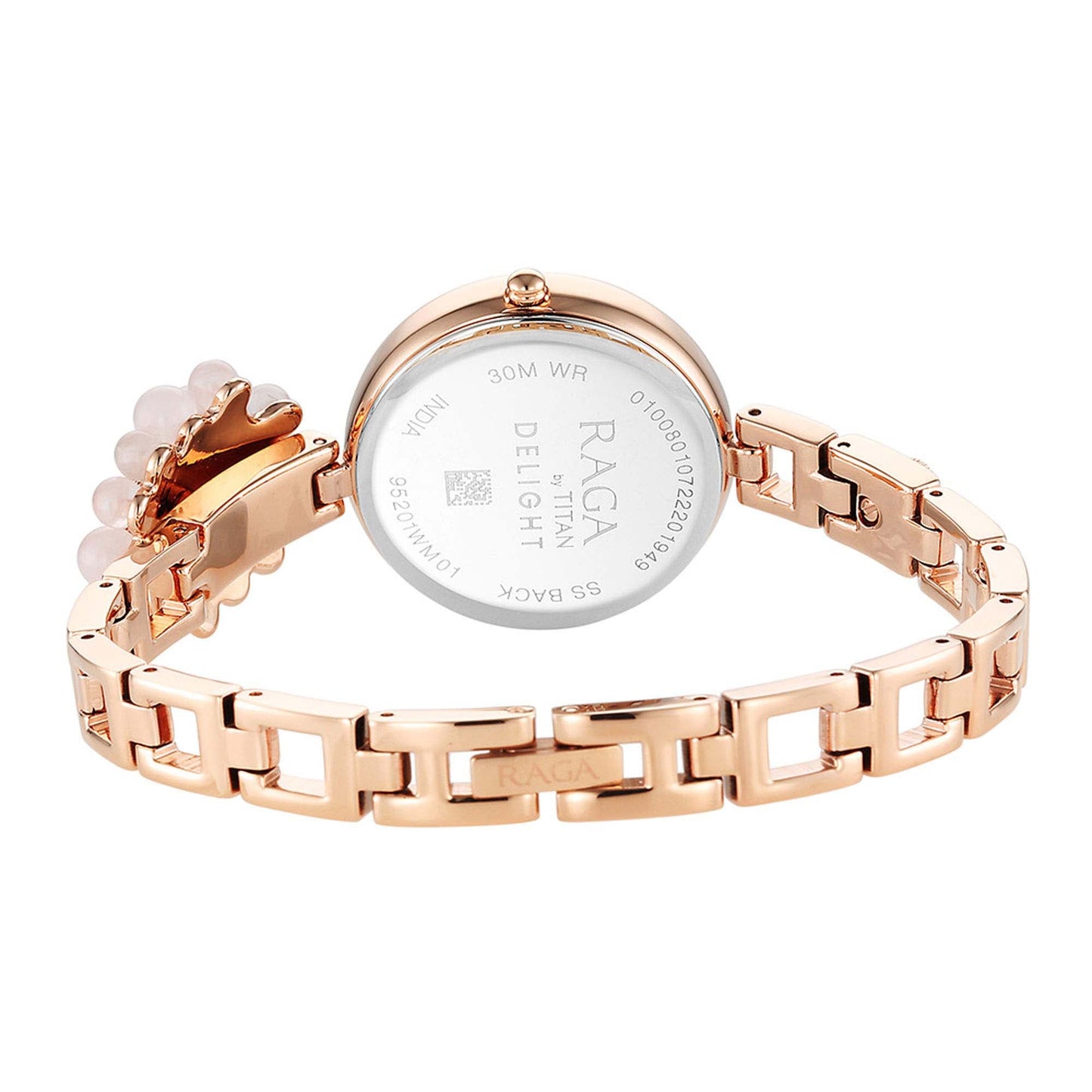 Titan Raga Delight Mother Of Pearl Dial Analog Metal Strap Watch for Women