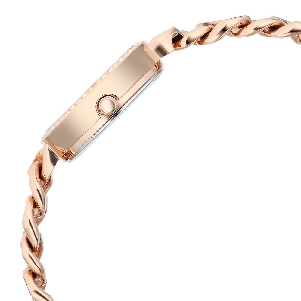 Titan Raga Showstopper Quartz Analog Rose Gold Round Dial Rose Gold Metal Strap Watch For Women 95288WM01
