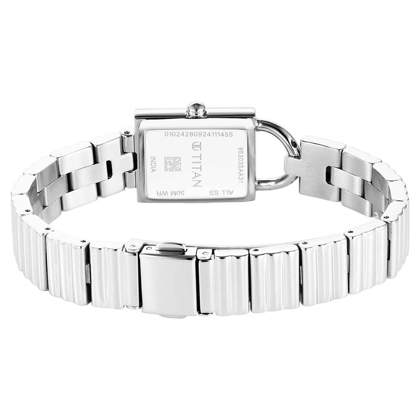 silver wrist watch for women