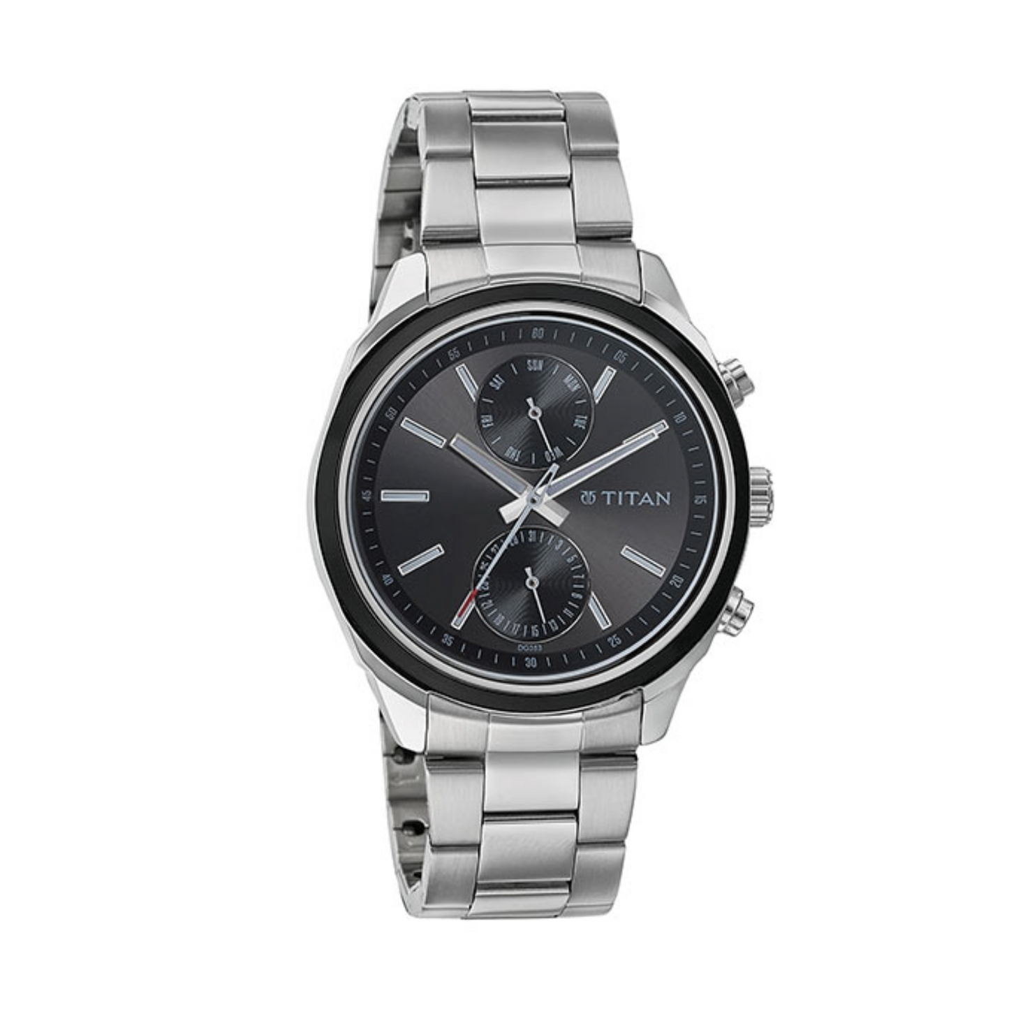 Đồng hồ Nam TITAN dây kim loại Neo 2 Gents màu Đen 48 mm - 1733KM01