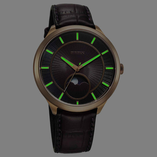 Titan Caelum Sun Moon Sub-Dial in Imperial Purple - Stellar Edition