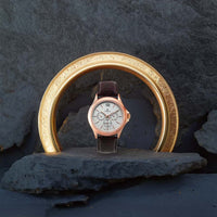 Titan Quartz Multifunction White Dial Leather Strap Watch for Men