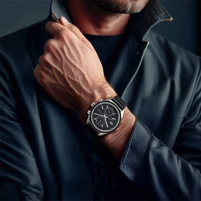 Đồng hồ Nam TITAN dây da Neo 2 Gents mặt Xanh 48 mm - 1733KL01