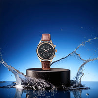 Titan Neo Quartz Multifunction Blue Dial Leather Strap Watch for Men