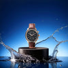 Titan Neo Quartz Multifunction Blue Dial Leather Strap Watch for Men