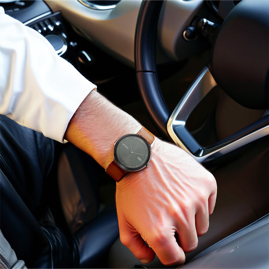 Đồng hồ Nam TITAN dây da Edge Zen mặt màu Đen 40 mm - 1779NL01