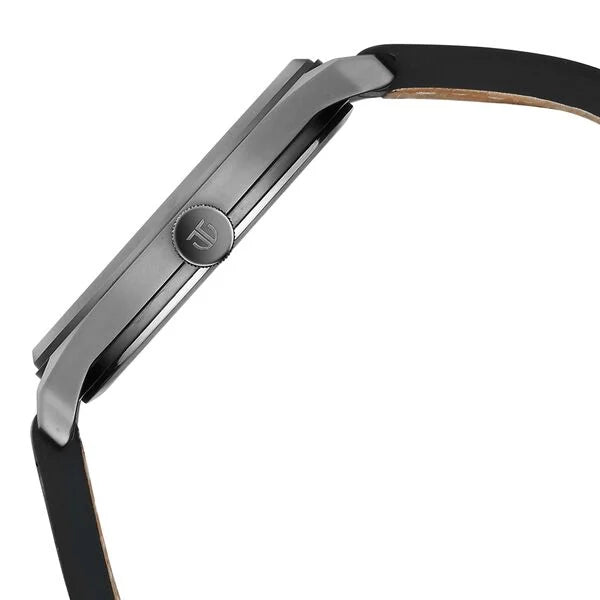 Titan Neo Economy V Grey Round Dial Leather Strap Watch For Men