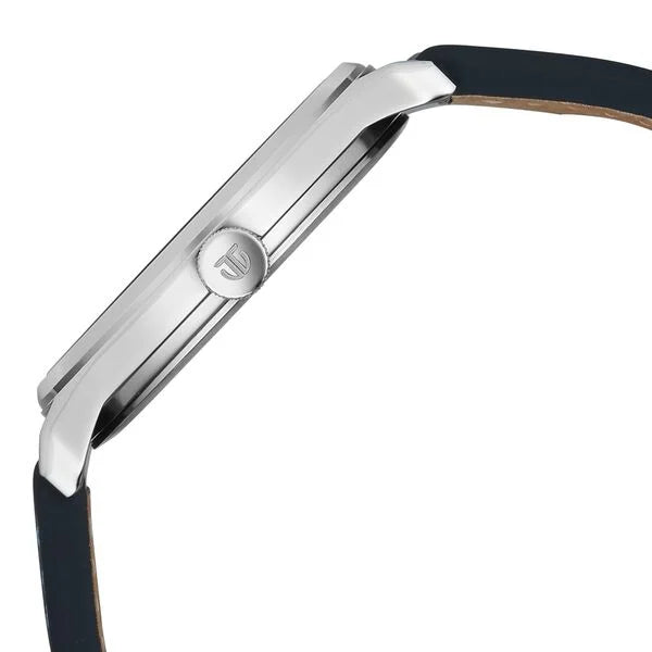 Titan Neo Economy V Blue Round Dial Leather Strap Watch For Men