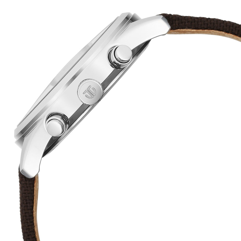 Đồng hồ Nam TITAN Titan Wrist Wit Quartz Analog with Day and Date Brown Dial Leather Strap Watch for Men dây da mặt màu đen - 1805SL12