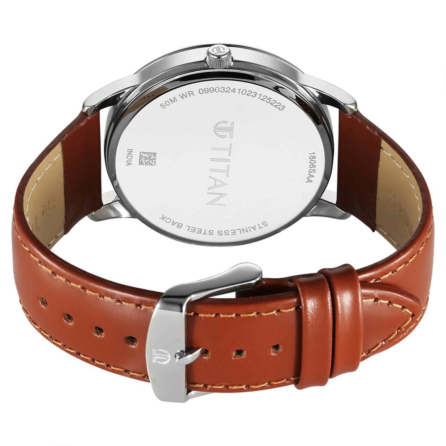Đồng hồ nam TITAN 1806SL12 dây da - xanh da trời