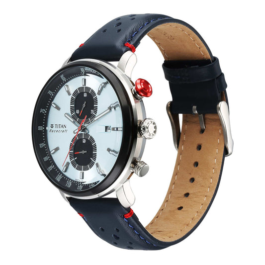 Titan Men Race Craft Stainless Steel Round Shape Watches(1857KL02)