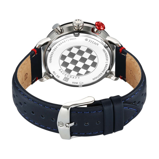 Titan Men Race Craft Stainless Steel Round Shape Watches(1857KL02)