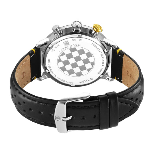 Titan Men Race Craft Stainless Steel Round Shape Watches(1857KL03)