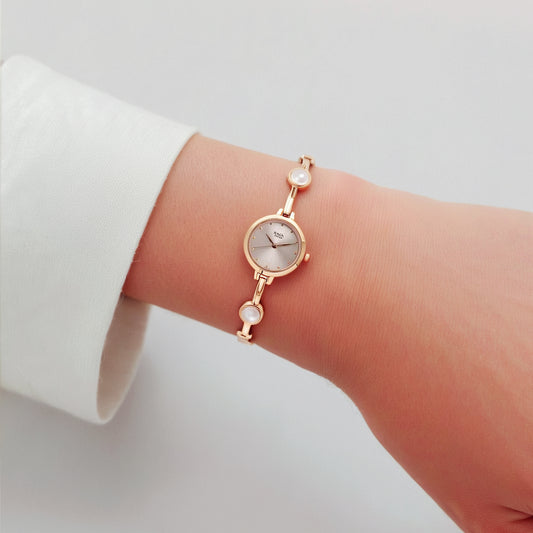 Đồng hồ Nữ TITAN dây kim loại Raga Economy mặt màu Xám 26 mm - 2576WM01