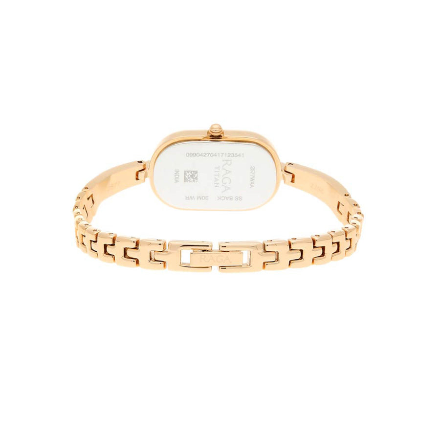Titan Raga Viva Rose Gold Dial Women Watch With Metal Strap