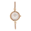 Titan Raga White Dial Gold Metal Strap Analog Watch for Women