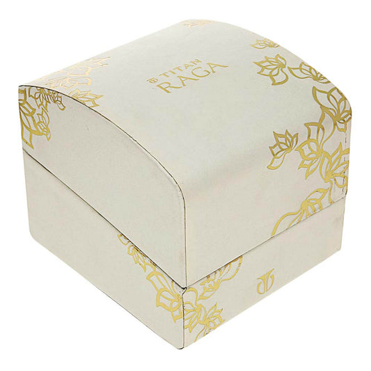 Titan Raga White Dial Alog Watch for Women (2586WM01)