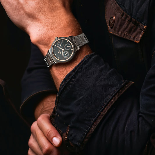 Đồng hồ Nữ TITAN dây thép không gỉ Neo All Blacks mặt màu Đen 32 mm - 2589NM01