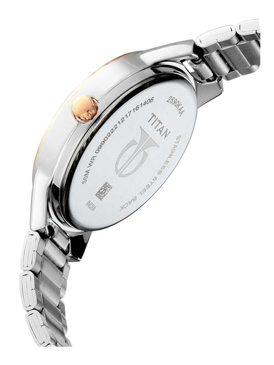 Đồng hồ Nữ TITAN dây thép không gỉ Neo Moon mặt màu Anthracite 34 mm - 2590KM02