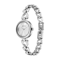 Titan Karishma Silver Dial Metal Strap Analog Watch for Women 2601SM01