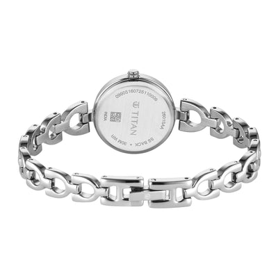 Titan Karishma Silver Dial Metal Strap Analog Watch for Women 2601SM01