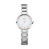 Titan Raga Viva White Dial Analog Metal Strap watch for Women 2608SM01