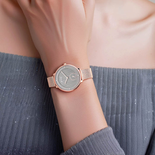 Đồng hồ Nữ TITAN dây kim loại Workwear mặt màu Đen 35 mm - 2651WM01