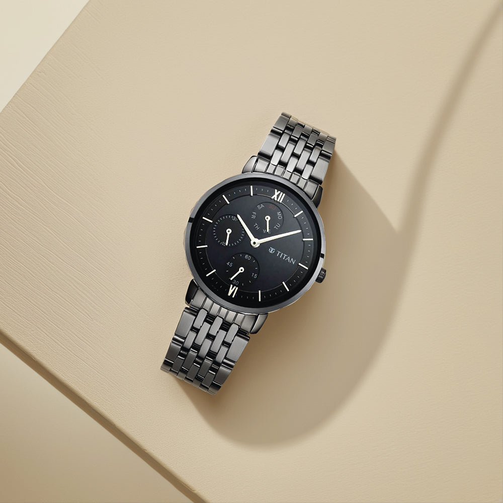 Đồng hồ Nữ TITAN dây kim loại Ladies Neo V màu Đen 34 mm - 2652NM01
