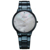 Titan Edge Metal Ladies Allure Quartz Analog Rich Mother Of Pearl Dial Stainless Steel Strap Watch For Women