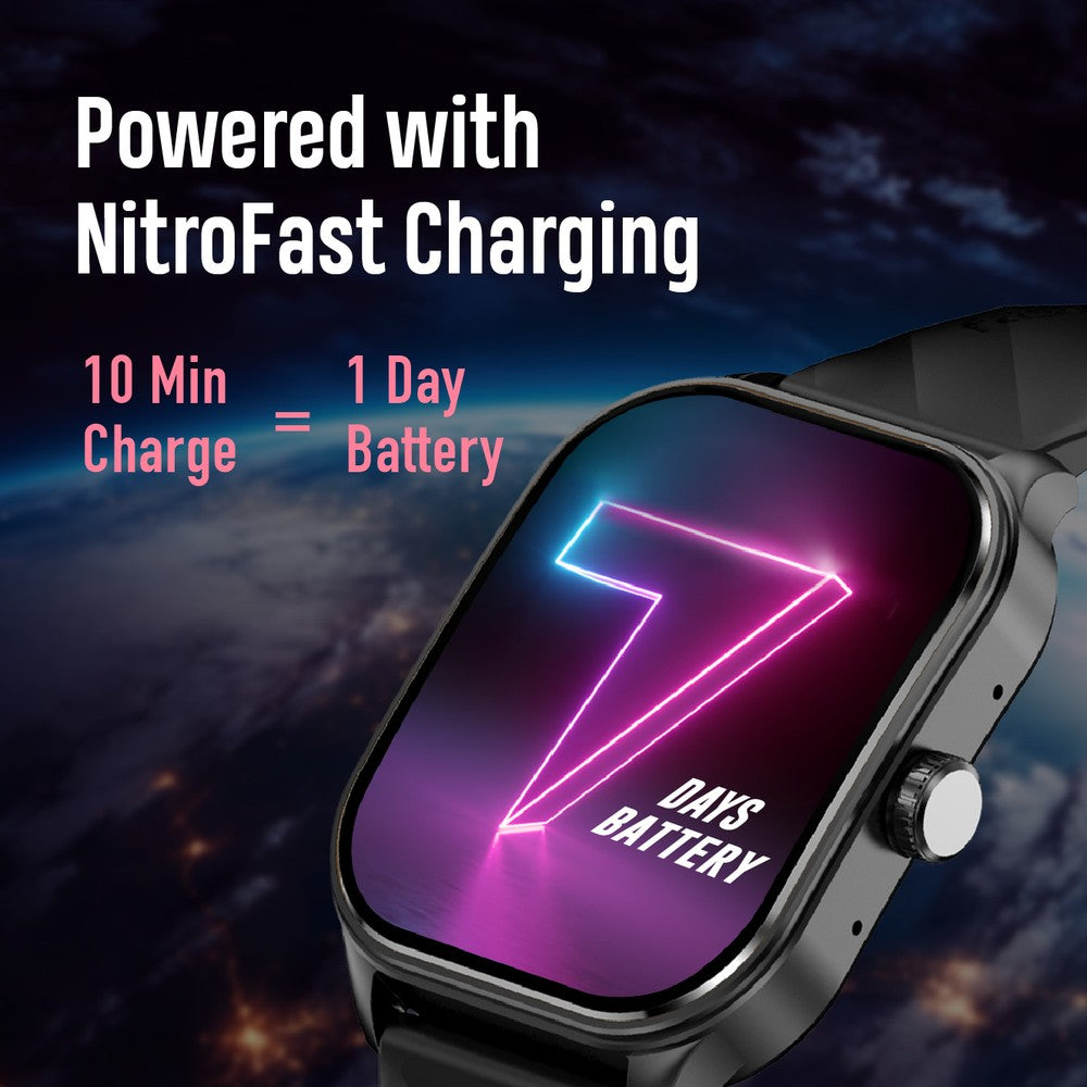 Fastrack Reflex Power|Màn hình cong Super AMOLED 1,96"|Gọi BT SingleSync|Độ phân giải pixel 410 x 502|IP68 WR