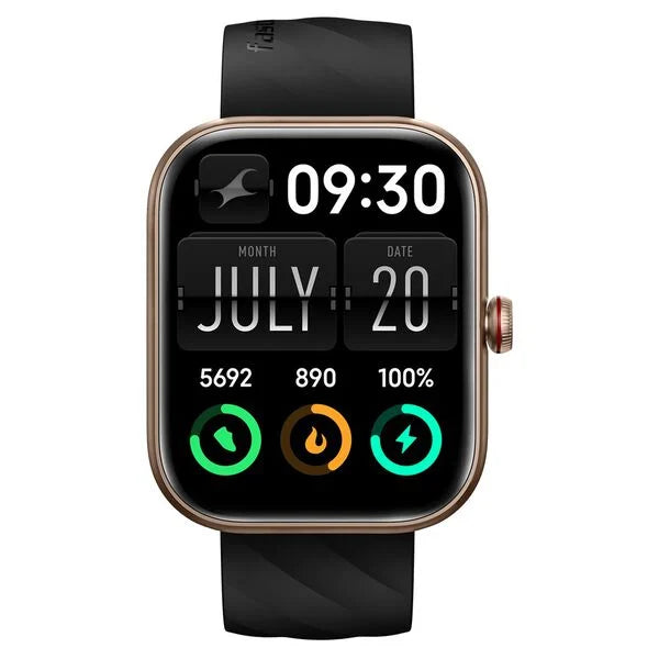 Fastrack Kruz+ 4.85 CM Super HD Display with Functional Crown and AI Voice Assistant Smart Watch for Unisex 38104PP03