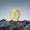 Titan Classique Slimline Champagne Dial Analog with Day and Date Stainless Steel Strap Watch for Men