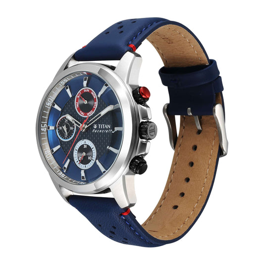 Titan Men Race Craft Stainless Steel Round Shape Watches(90152KL01)