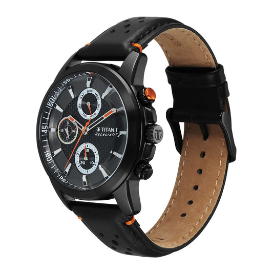 Titan Men Race Craft Stainless Steel Round Shape Watches(90152KL02)