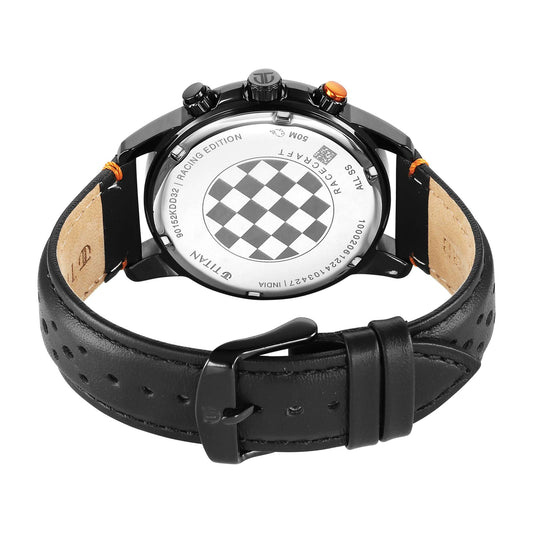 Titan Men Race Craft Stainless Steel Round Shape Watches(90152KL02)