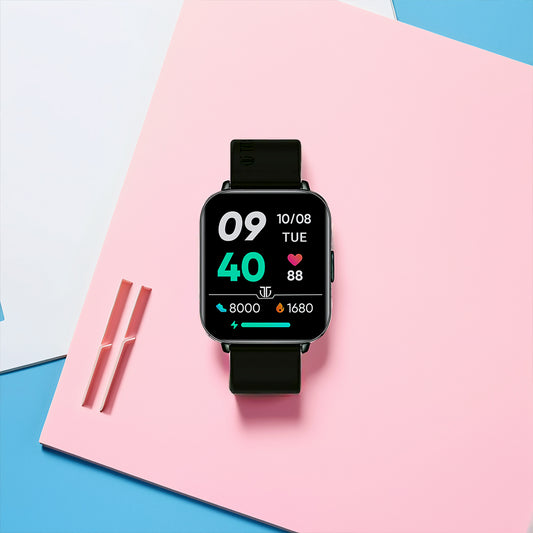 Titan Smart 2 - Màn hình cảm ứng với dây đeo màu xanh lá cây, màn hình AMOLED, SpO2 và màn hình Always On