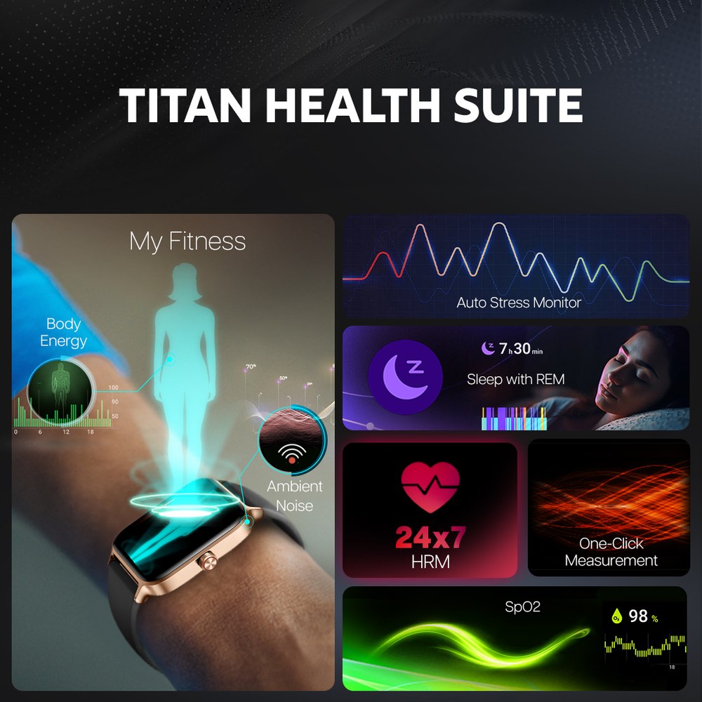 Titan Traveller với màn hình AMOLED 4,52 cm, BT Calling, đồng hồ thông minh FitVerse đầu tiên của Ấn Độ có dây đeo bằng da màu nâu
