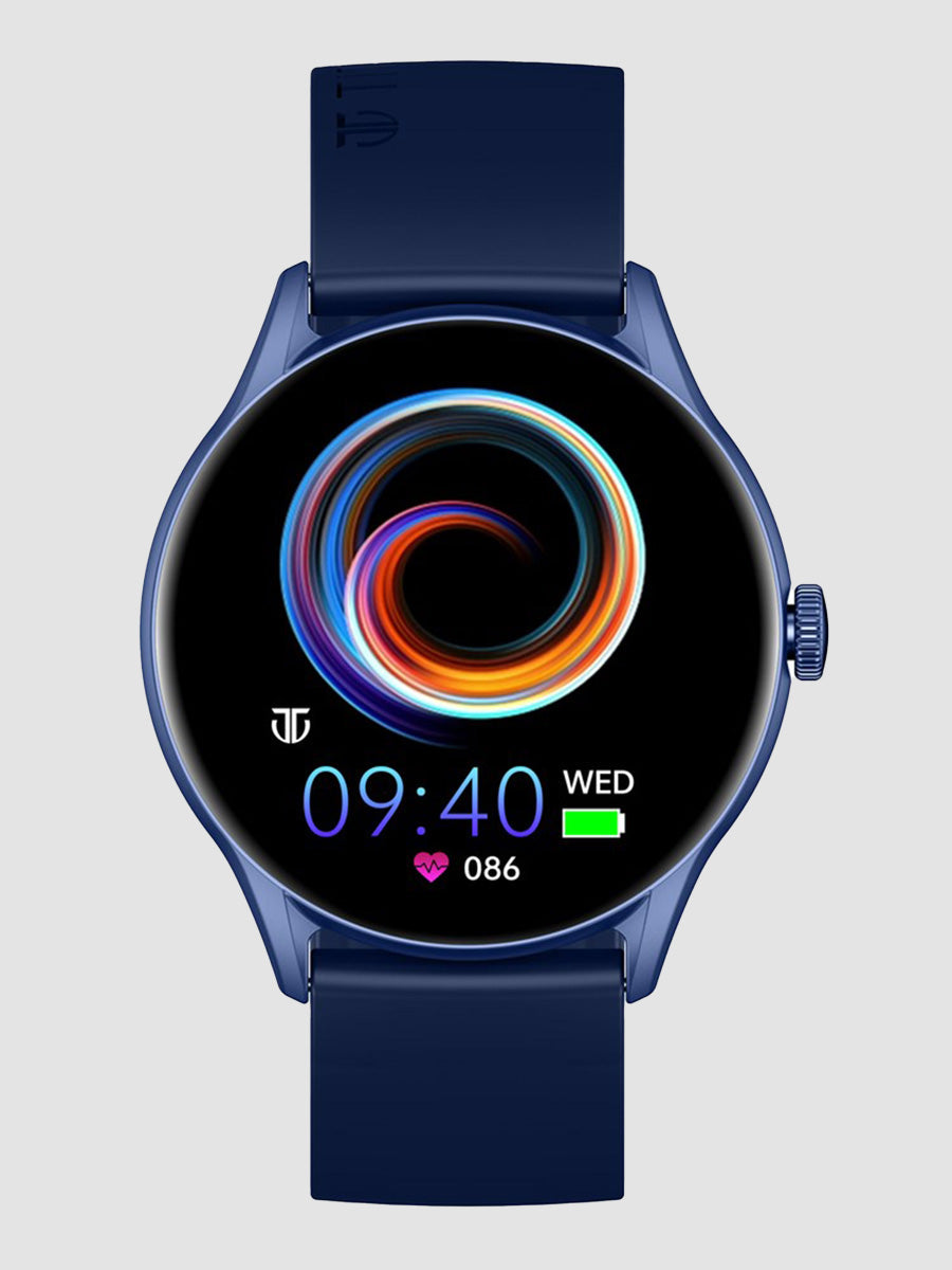 Titan Evoke Blue: Màn hình AMOLED sáng và đồng hồ thông minh chống nước 90172AP02