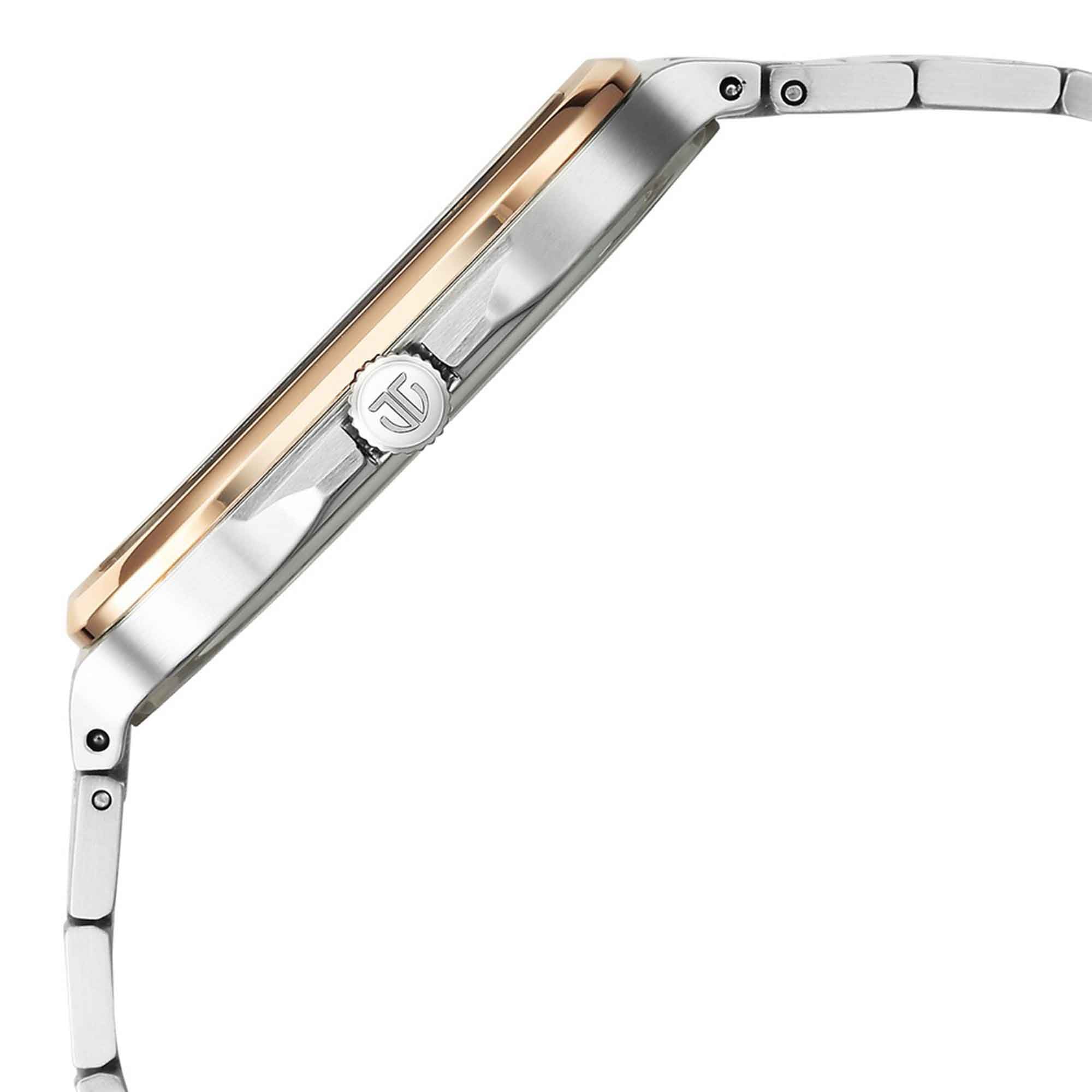 Đồng hồ Nam TITAN dây thép không gỉ Classique Slim Square mặt màu Bạc 41mm - 90176KM01