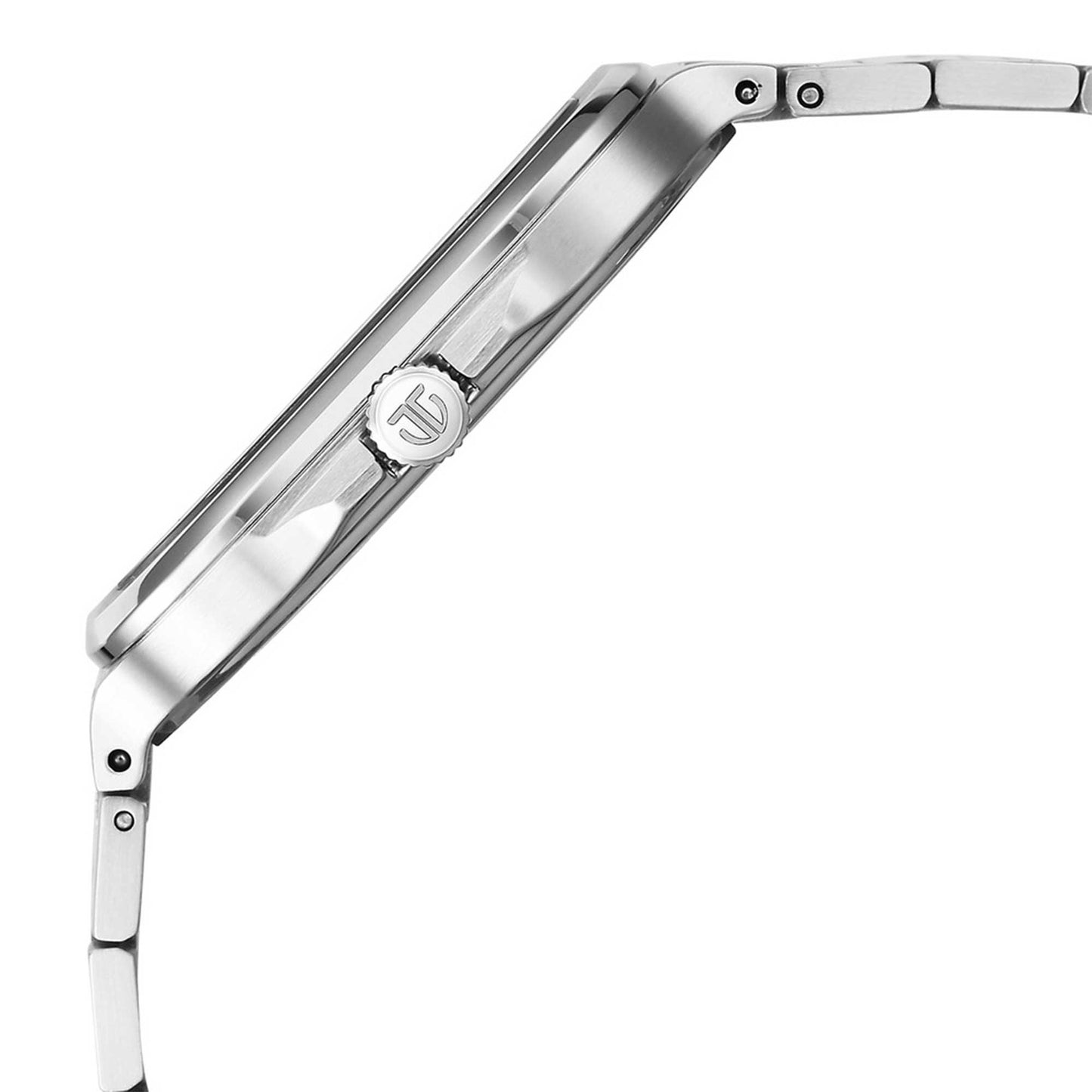 Đồng hồ Nam TITAN Classic Slim Square dây  mặt màu bạc - 90176SM01