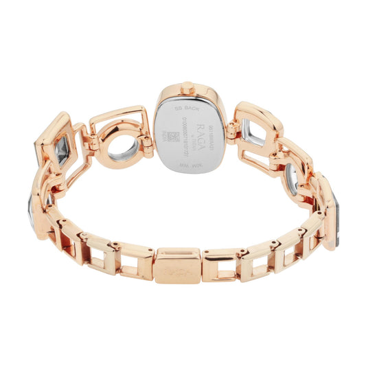 Đồng hồ Nữ TITAN Facets dây kim loại mặt màu Hồng 19 mm - 95118WM01