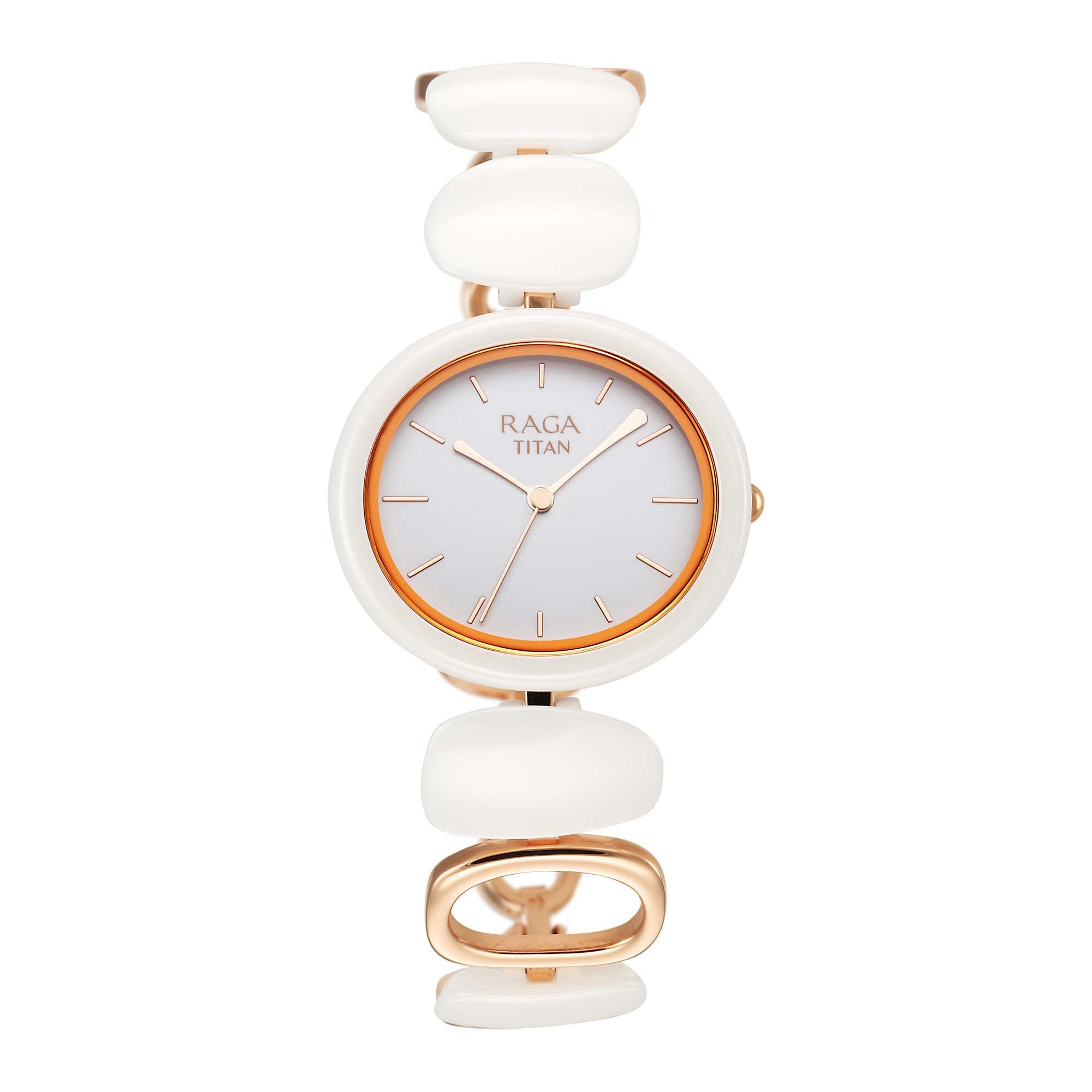 Titan Raga Ceramics Upgrades Strap Material Ceramic Dial Colour White 95146KD05