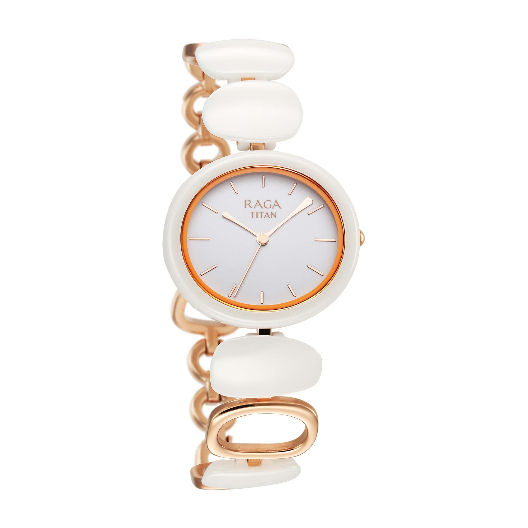 Titan Raga Ceramics Upgrades Strap Material Ceramic Dial Colour White 95146KD05