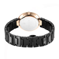 Titan Purple Ceramics Black Dial Analog Ceramic Strap watch for Women