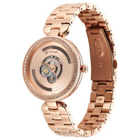 Đồng hồ Nữ TITAN Titan Purple Abstract Quartz Analog Rose Gold Stainless Steel Strap for Women dây thép không gỉ mặt màu vàng - 95229WM01