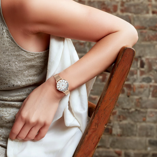 Đồng hồ Nữ TITAN dây thép không gỉ Ladies Workwear mặt màu Nâu 33 mm - 95248WM02