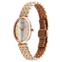 Đồng hồ Nữ TITAN Titan Raga Memoirs Quartz Analog Mother Of Pearl Dial With Rose Gold Metal Strap Watch For Women dây thép không gỉ mặt màu ngọc trai - 95258WM01