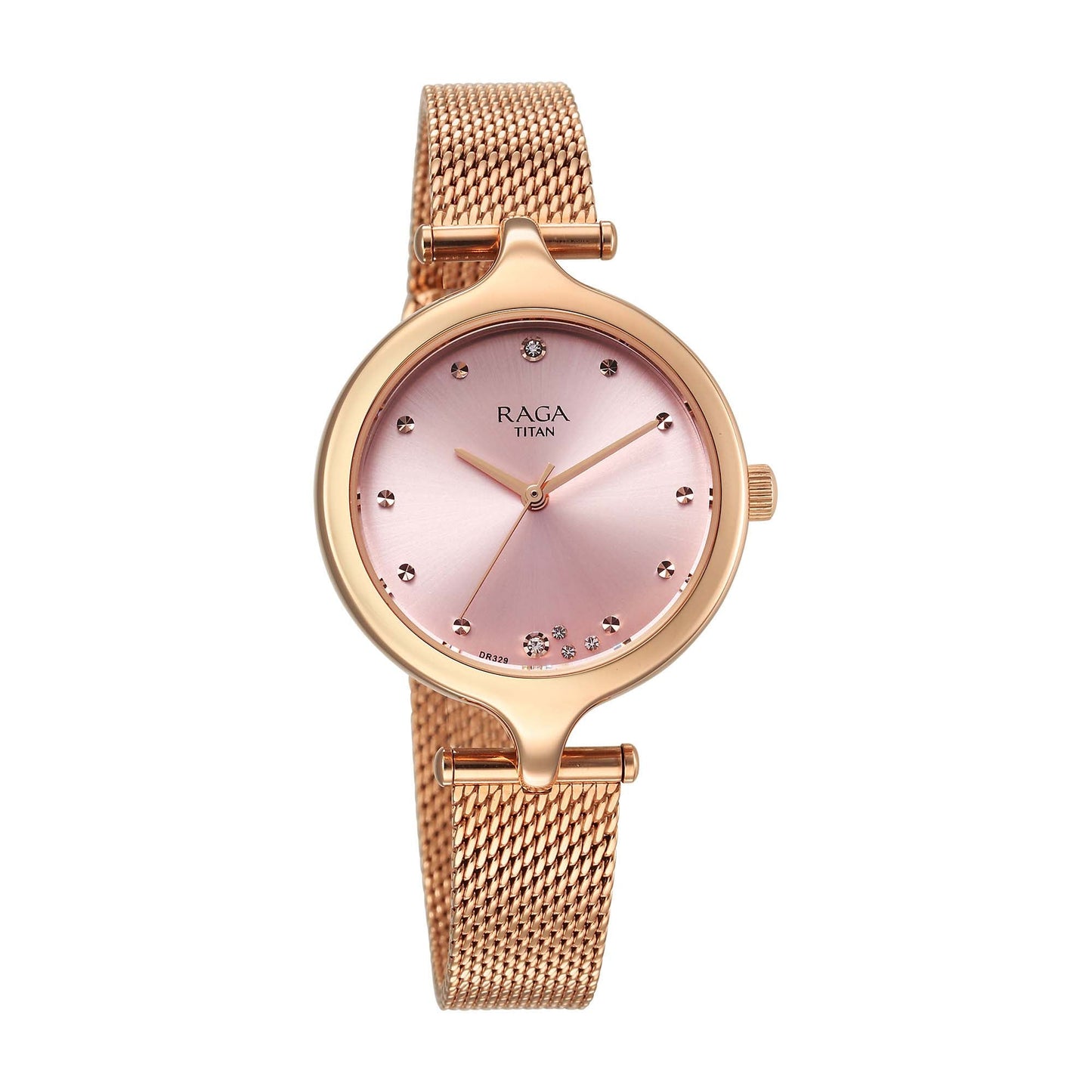 Titan Raga Showstopper 2.0 Case Material Stainless Steel ShapeRound Women Watch (95268WM01)